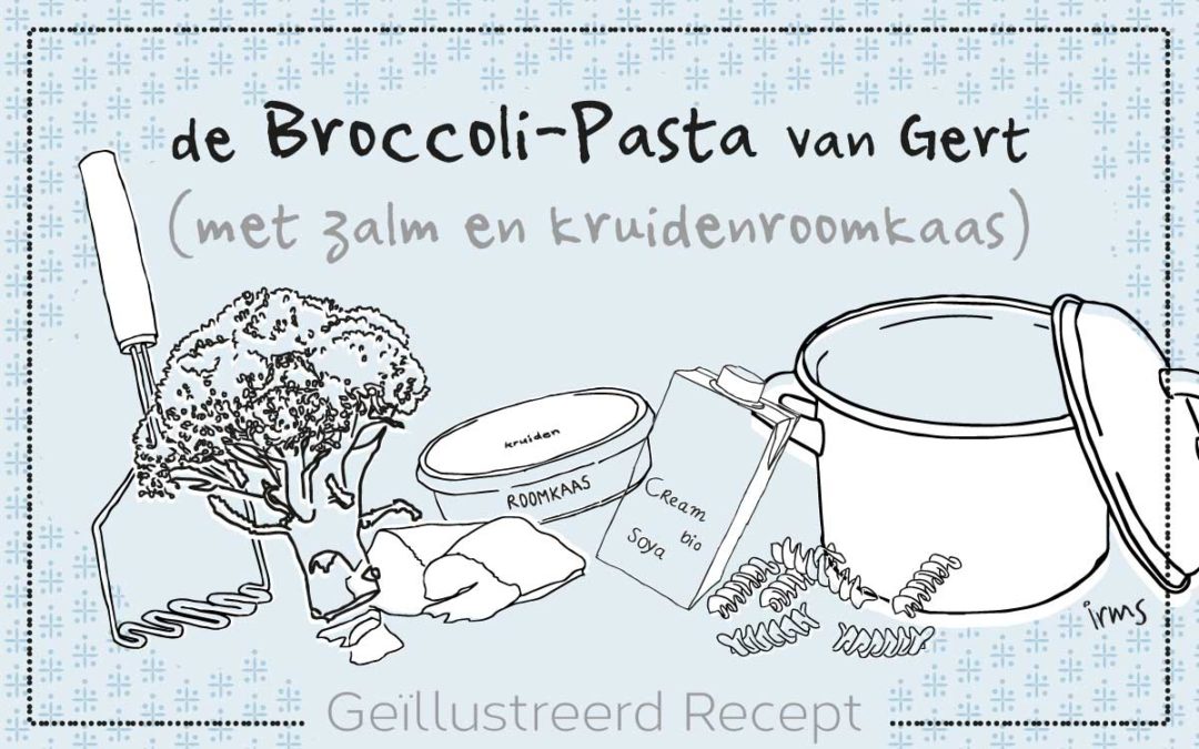 Pasta met broccoli en zalm