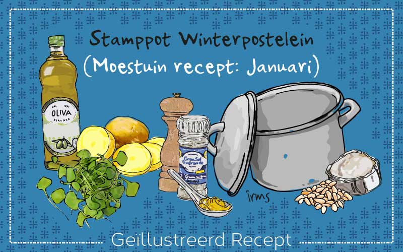 Winterpostelein stamppot: moestuin recept januari